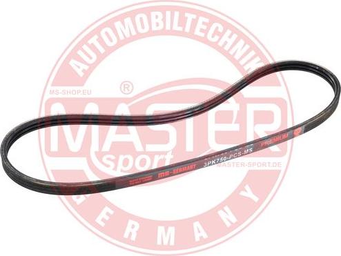 MASTER-SPORT 3PK750-PCS-MS - Поліклиновий ремінь autozip.com.ua