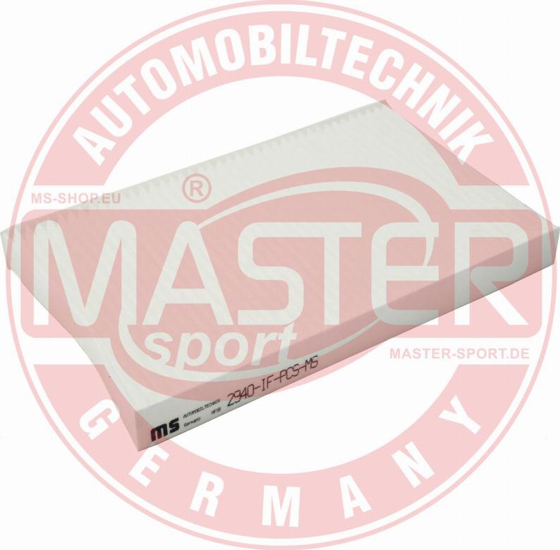 MASTER-SPORT 2940-IF-PCS-MS - Фільтр, повітря у внутрішній простір autozip.com.ua
