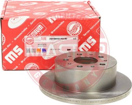 MASTER-SPORT 24011601151-PCS-MS - Гальмівний диск autozip.com.ua