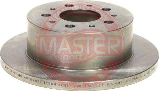 MASTER-SPORT 24011601151-PCS-MS - Гальмівний диск autozip.com.ua