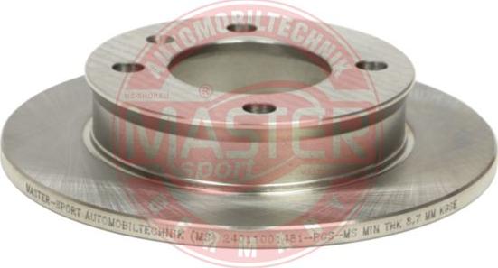 MASTER-SPORT 24011001481-PCS-MS - Гальмівний диск autozip.com.ua