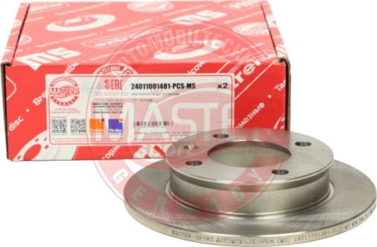 MASTER-SPORT 24011001481-PCS-MS - Гальмівний диск autozip.com.ua