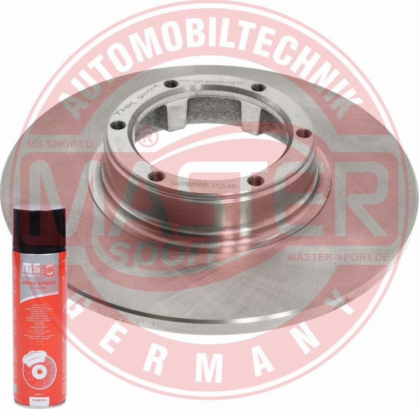MASTER-SPORT 24011001391-PCS-MSP - Гальмівний диск autozip.com.ua