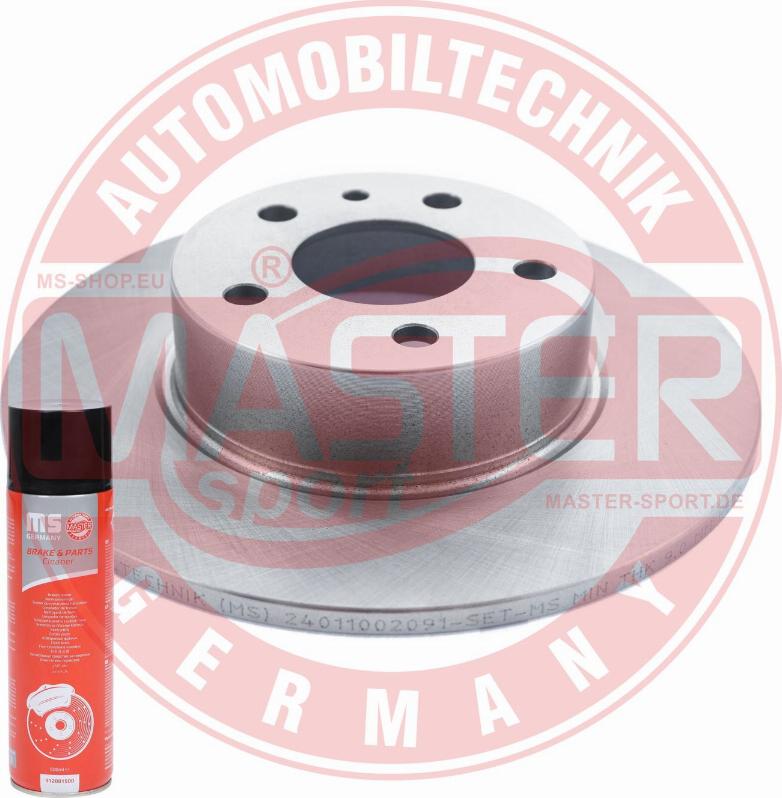 MASTER-SPORT 24011002091-PCS-MSP - Гальмівний диск autozip.com.ua