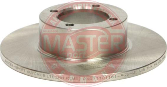 MASTER-SPORT 24011101160-PCS-MS - Гальмівний диск autozip.com.ua
