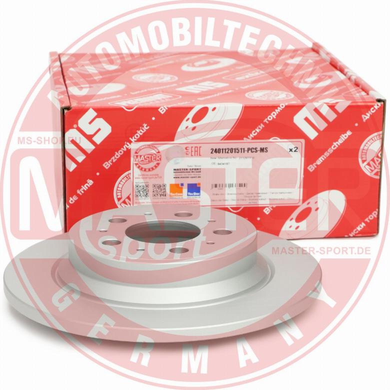 MASTER-SPORT 24011201511PR-PCS-MS - Гальмівний диск autozip.com.ua