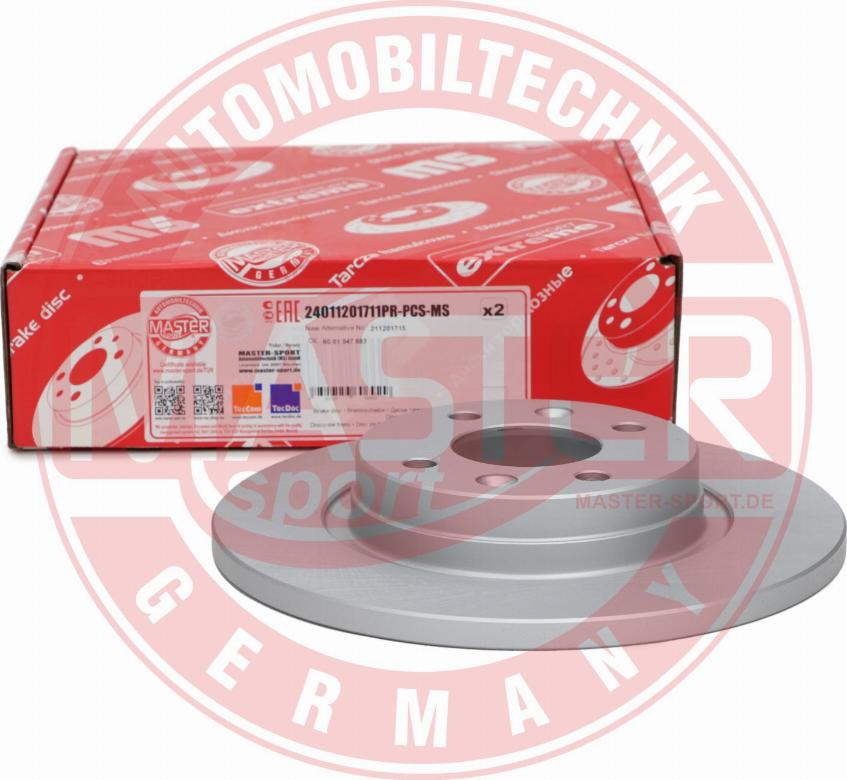 MASTER-SPORT 24011201711PR-PCS-MS - Гальмівний диск autozip.com.ua