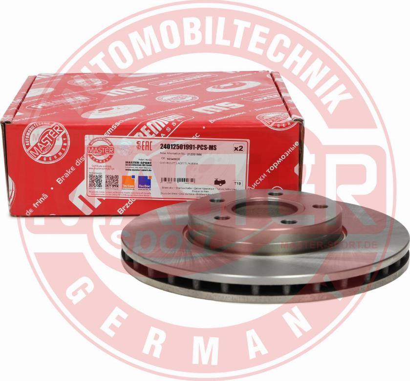 MASTER-SPORT 24012501991-PCS-MS - Гальмівний диск autozip.com.ua