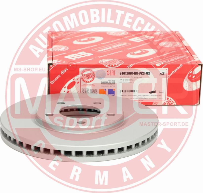 MASTER-SPORT 24012801481PR-PCS-MS - Гальмівний диск autozip.com.ua