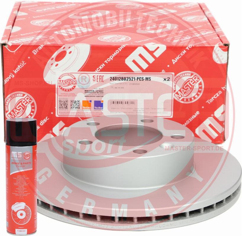 MASTER-SPORT 24012802521-PCS-MSP - Гальмівний диск autozip.com.ua