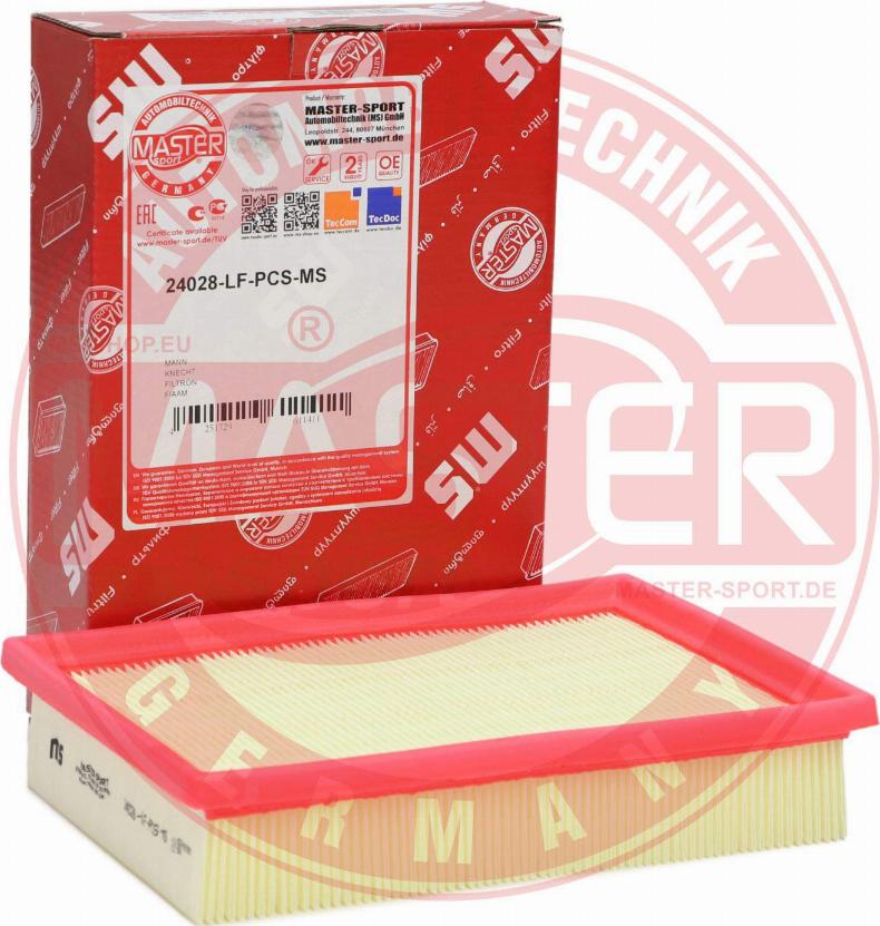 MASTER-SPORT 24028-LF-PCS-MS - Повітряний фільтр autozip.com.ua