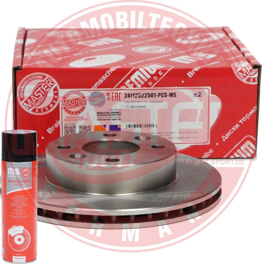 MASTER-SPORT 24112522501-PCS-MSP - Гальмівний диск autozip.com.ua