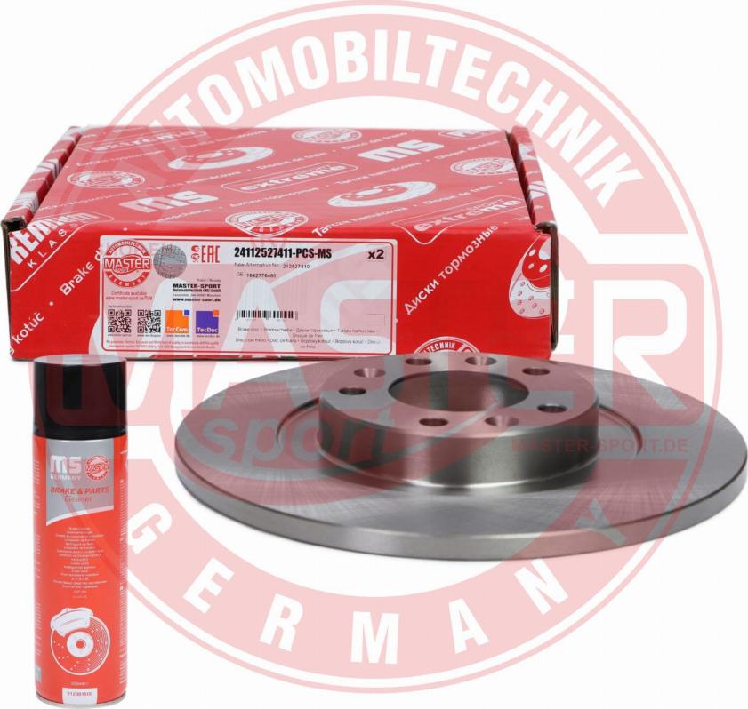 MASTER-SPORT 24112527411-PCS-MSP - Гальмівний диск autozip.com.ua