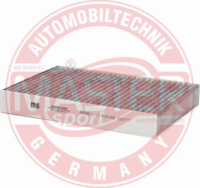 MASTER-SPORT 26006/1-IF-PCS-MS - Фільтр, повітря у внутрішній простір autozip.com.ua