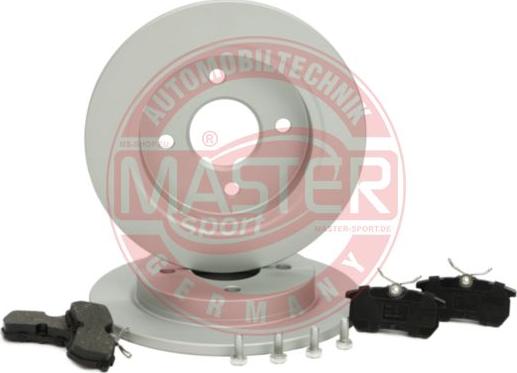 MASTER-SPORT 201001150 - Комплект гальм, дисковий гальмівний механізм autozip.com.ua
