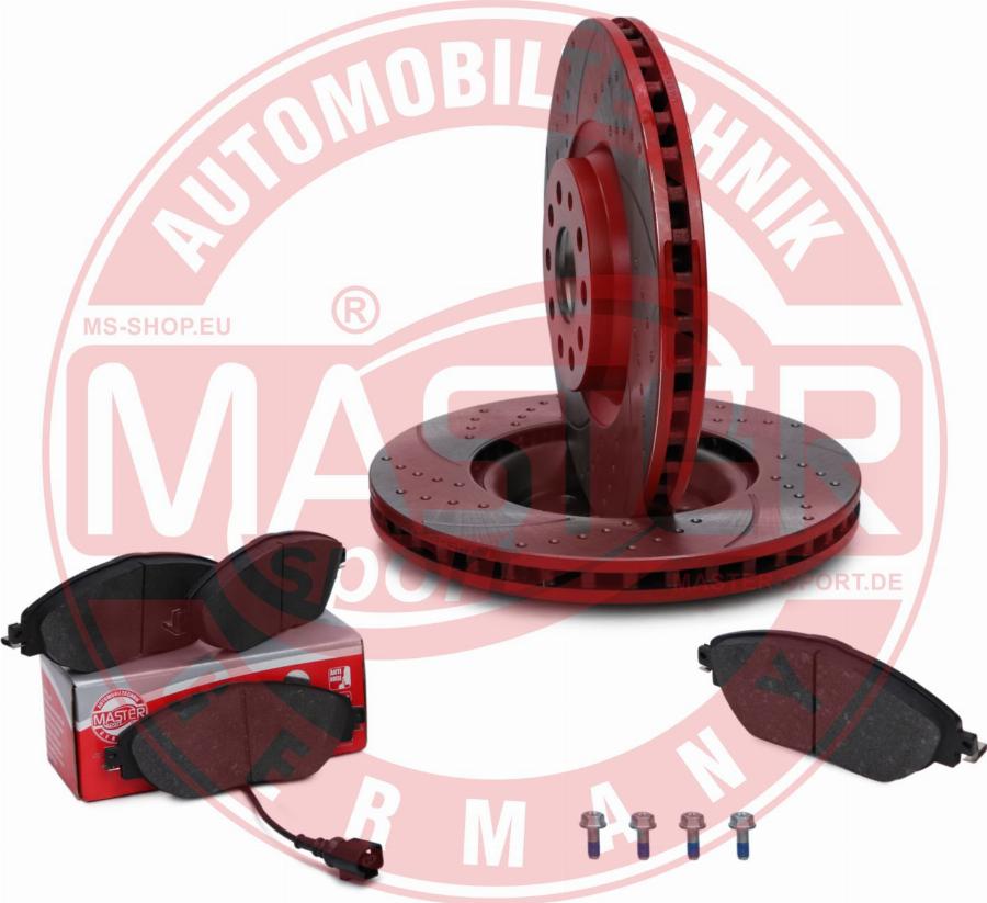 MASTER-SPORT 203022250 - Комплект гальм, дисковий гальмівний механізм autozip.com.ua