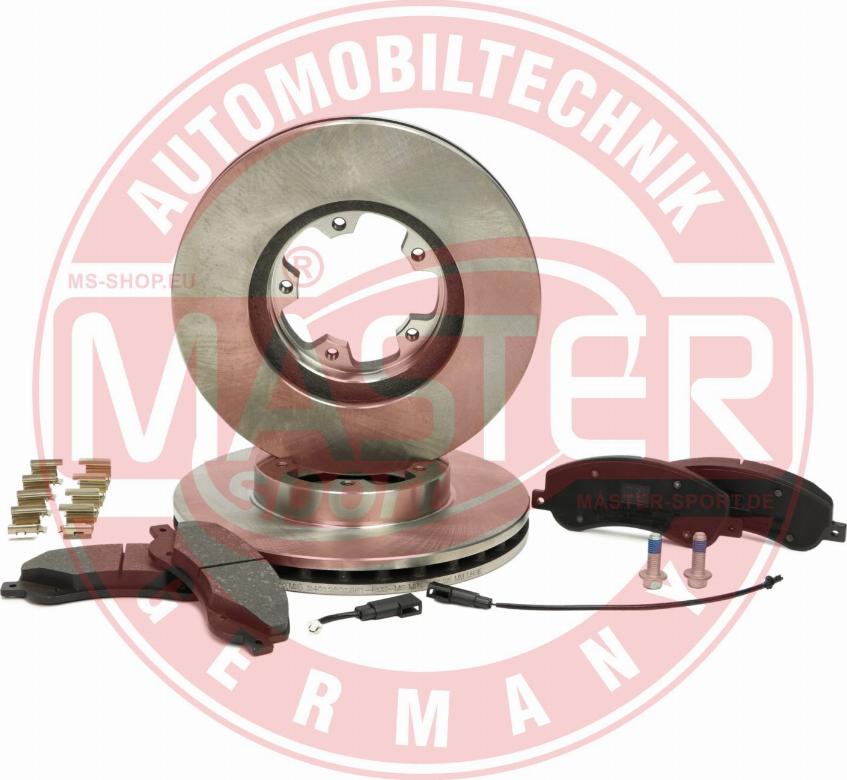 MASTER-SPORT 202801560 - Комплект гальм, дисковий гальмівний механізм autozip.com.ua
