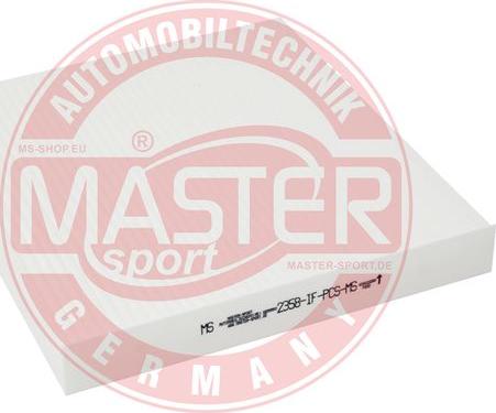 MASTER-SPORT 2358-IF-PCS-MS - Фільтр, повітря у внутрішній простір autozip.com.ua