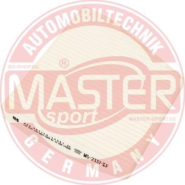 MASTER-SPORT 2337-IF-PCS-MS - Фільтр, повітря у внутрішній простір autozip.com.ua