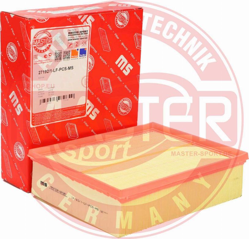 MASTER-SPORT 27192/1-LF-PCS-MS - Повітряний фільтр autozip.com.ua