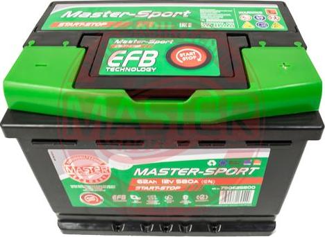 MASTER-SPORT 790625800 - Стартерна акумуляторна батарея, АКБ autozip.com.ua