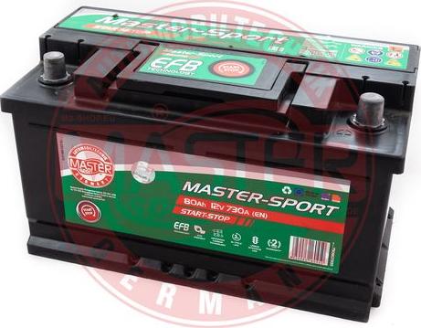 MASTER-SPORT 790807300 - Стартерна акумуляторна батарея, АКБ autozip.com.ua