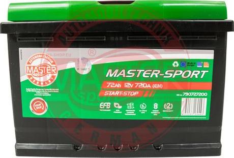 MASTER-SPORT 790727200 - Стартерна акумуляторна батарея, АКБ autozip.com.ua