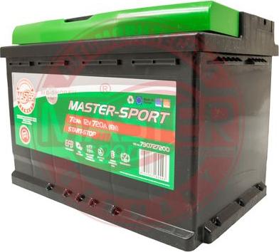 MASTER-SPORT 790727200 - Стартерна акумуляторна батарея, АКБ autozip.com.ua