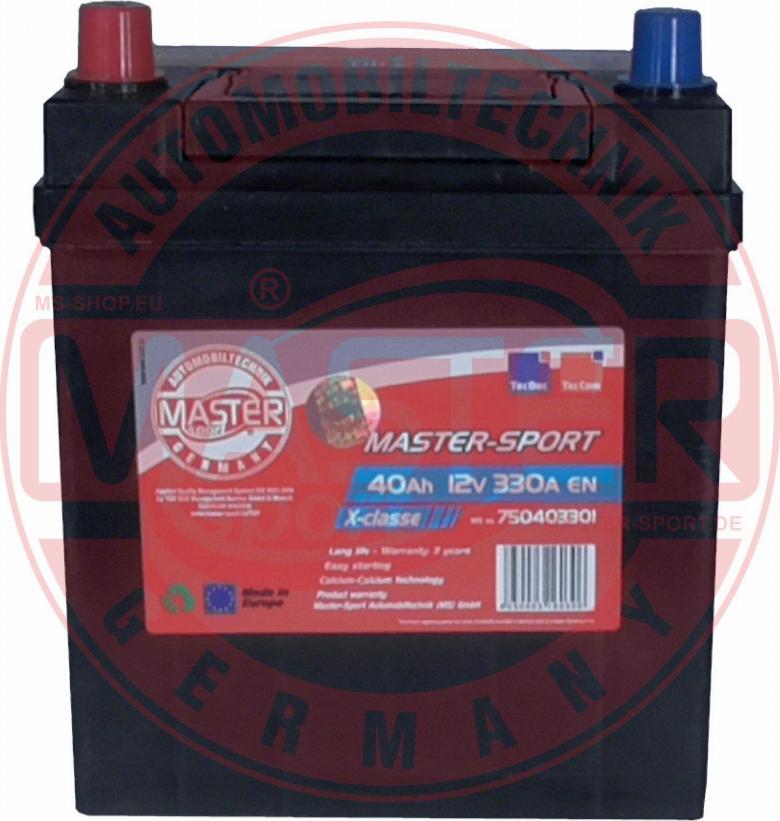 MASTER-SPORT 750403301 - Стартерна акумуляторна батарея, АКБ autozip.com.ua