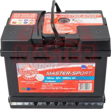 MASTER-SPORT 750554802 - Стартерна акумуляторна батарея, АКБ autozip.com.ua