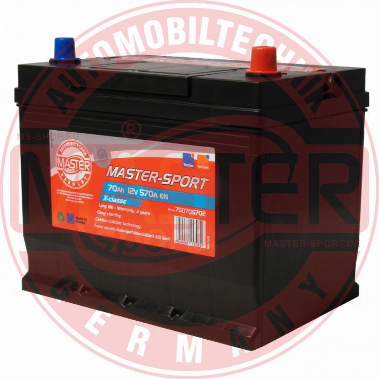 MASTER-SPORT 750705702 - Стартерна акумуляторна батарея, АКБ autozip.com.ua