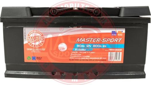 MASTER-SPORT 780908002 - Стартерна акумуляторна батарея, АКБ autozip.com.ua