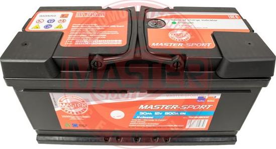 MASTER-SPORT 780908002 - Стартерна акумуляторна батарея, АКБ autozip.com.ua