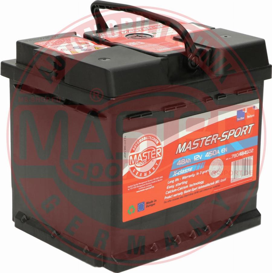 MASTER-SPORT 780484502 - Стартерна акумуляторна батарея, АКБ autozip.com.ua
