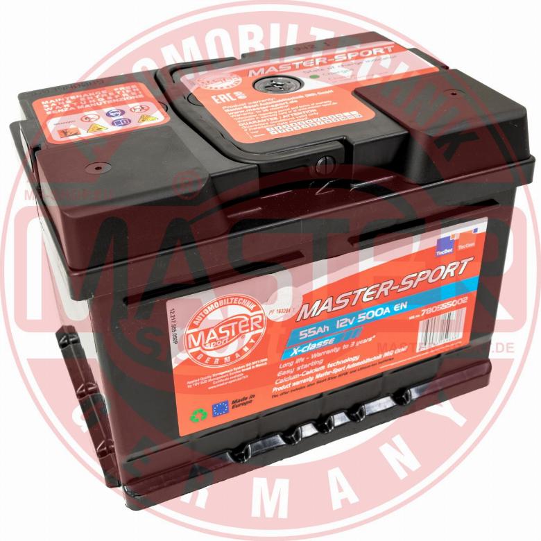 MASTER-SPORT 780555002 - Стартерна акумуляторна батарея, АКБ autozip.com.ua
