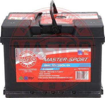 MASTER-SPORT 780615501 - Стартерна акумуляторна батарея, АКБ autozip.com.ua