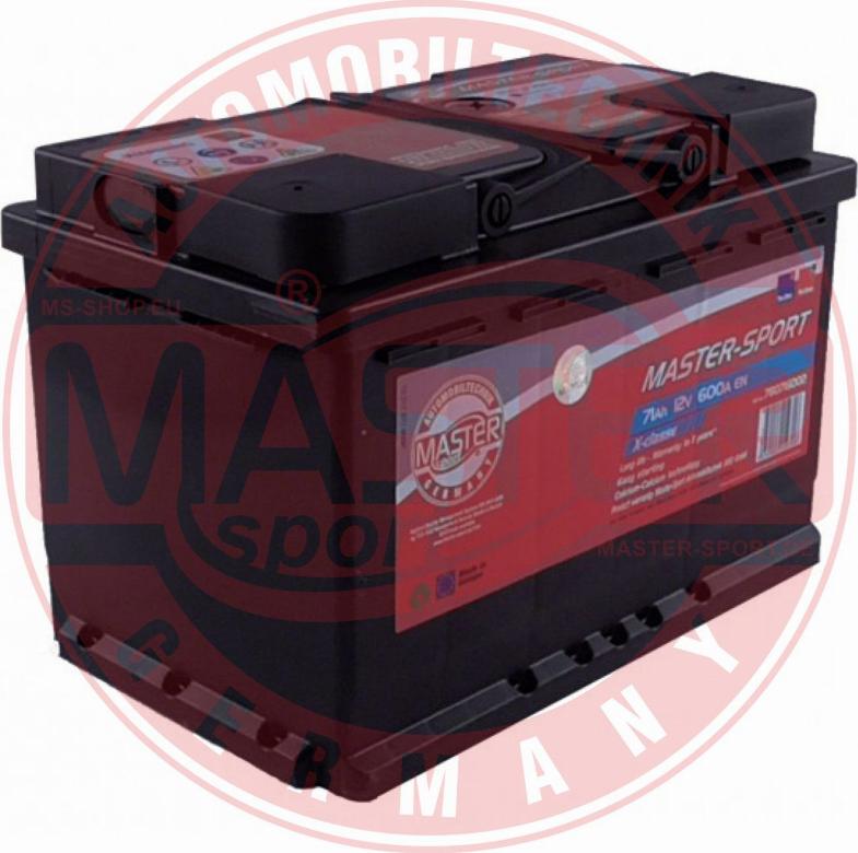 MASTER-SPORT 780716002 - Стартерна акумуляторна батарея, АКБ autozip.com.ua