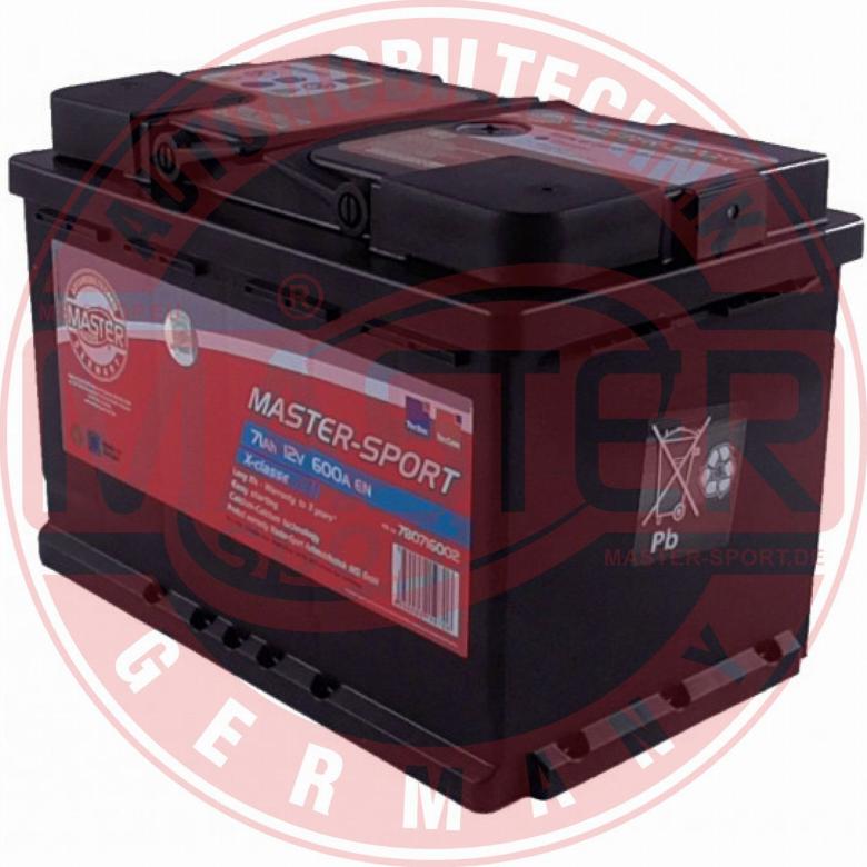 MASTER-SPORT 780716002 - Стартерна акумуляторна батарея, АКБ autozip.com.ua