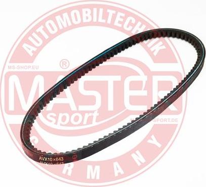MASTER-SPORT AVX-10X643-PCS-MS - Клиновий ремінь autozip.com.ua