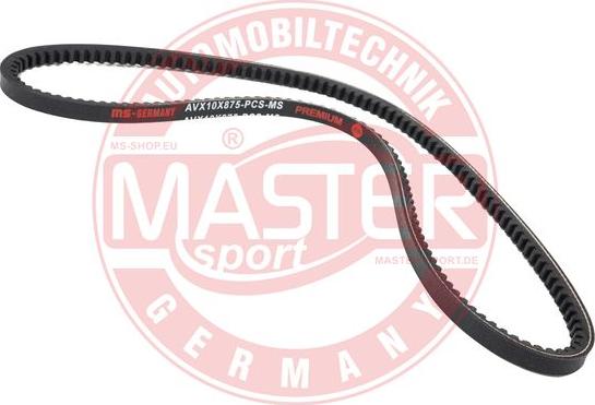 MASTER-SPORT AVX-10X875-PCS-MS - Клиновий ремінь autozip.com.ua