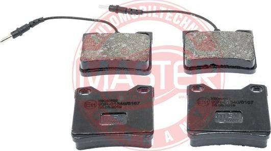 MASTER-SPORT K6040592 - Гальмівні колодки, дискові гальма autozip.com.ua