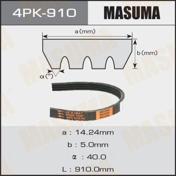 MASUMA 4PK910 - Поліклиновий ремінь autozip.com.ua