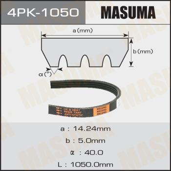 MASUMA 4PK-1050 - Поліклиновий ремінь autozip.com.ua