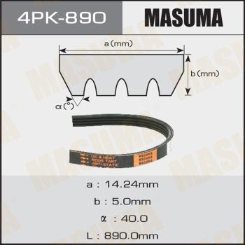 MASUMA 4PK890 - Поліклиновий ремінь autozip.com.ua