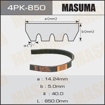 MASUMA 4PK850 - Поліклиновий ремінь autozip.com.ua