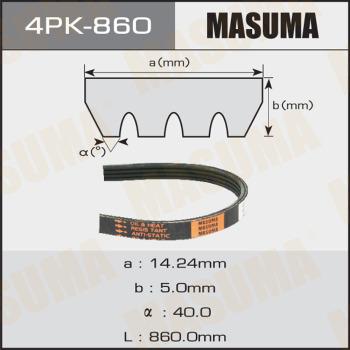 MASUMA 4PK860 - Поліклиновий ремінь autozip.com.ua