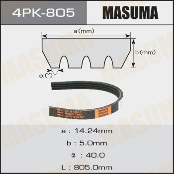 MASUMA 4PK805 - Поліклиновий ремінь autozip.com.ua
