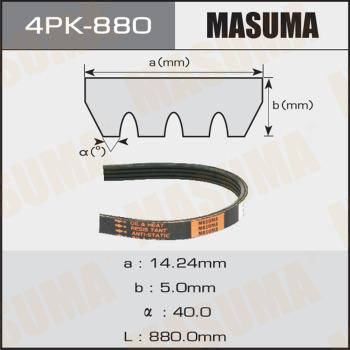 MASUMA 4PK880 - Поліклиновий ремінь autozip.com.ua