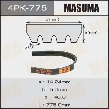 MASUMA 4PK775 - Поліклиновий ремінь autozip.com.ua