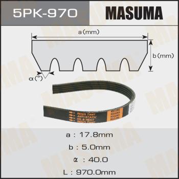MASUMA 5PK970 - Поліклиновий ремінь autozip.com.ua